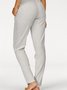 Casual Plain Autumn Drawstring Lightweight Daily Standard Straight pants Long Sweatpants for Women