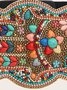Bohemian Ethnic Style Handmade Beads Elastic Wide Girdle Ladies
