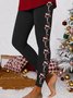 Winter Casual Christmas Soft Clouds Leggings