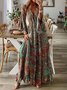 New Women Chic Vintage Boho Hippie Shift Holiday Floral 3/4 Sleeve Dress