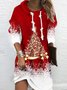 Christmas Casual Loose Long sleeve Dress