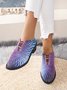 Ombre Printing Mesh Fabric Casual Shoes