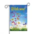 Hello Spring Welcome Garden Flag 12 x 18 Inch Burlap Yard Flag Double Sided Printed Holiday Outdoor Decor Flag