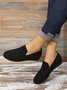 Breathable Mesh Fabric  Casual Slip On Flat Shoes