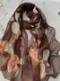 Casual Floral Scarves Vacation Beach Boho Accessories