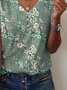 Loose Floral Printed Casual Blouse