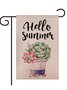 12 x 18 Hello Summer Text Letters And Floral Garden Flag Yard Flag Holiday Outdoor Decor Flag