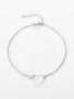 Fashion simple hollow heart-shaped anklet