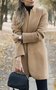 Long Sleeve Plain Regular Loose Coat For Women 2023