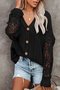 Women Wool/Knitting Lace Long Sleeve Comfy Casual Cardigan
