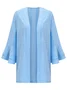 Wrap Long Sleeve Plain Regular Loose Kimono For Women