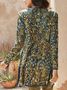 Women Yarn/Wool Yarn Floral Long Sleeve Comfy Boho Cardigan