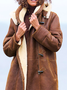Hoodie Long Sleeve Plain Compound Hair Thicken Loose Hooded Teddy Jacket For Women