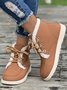 Casual Plain Lace-Up Flat Heel Classic Boots Moccasin