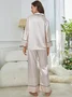 Regular Sleeve Plain Regular Fit Casual Others Pajama Set