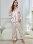 Regular Sleeve Plain Regular Fit Casual Others Pajama Set