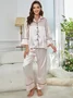 Regular Sleeve Plain Regular Fit Casual Others Pajama Set