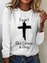 Crew Neck Long Sleeve Cross Regular Micro-Elasticity Regular Fit Blouse For Women