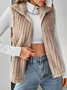 Women's Plain Fleece Loose Vest