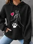 Women Casual Hoodie Pet Dog Hoodie