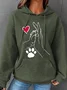 Women Casual Hoodie Pet Dog Hoodie