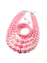 3pcs/set Elegant Imitation Pearl Multilayer Necklace Party Jewelry Set