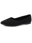 Casual Plain Slip On Flat Heel Shallow Shoes