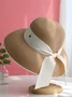 Color Block Wide Brim Straw Hat