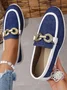 Casual Plain Slip On Flat Heel Shallow Shoes