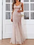 Women Plain V Neck Sleeveless Comfy Sexy Maxi Dress