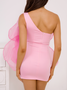 Women Plain Strapless Sleeveless Comfy Sexy Mini Dress