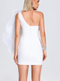 Women Plain Strapless Sleeveless Comfy Sexy Mini Dress