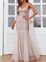 Women Plain V Neck Sleeveless Comfy Sexy Maxi Dress