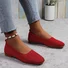 Casual Plain Slip On Flat Heel Shallow Shoes