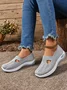 Casual Plain Slip On Flat Heel Shallow Shoes