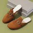 Casual Plain Slip On Flat Heel Mules