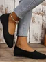 Casual Plain Slip On Flat Heel Shallow Shoes