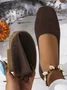 Casual Plain Slip On Flat Heel Shallow Shoes