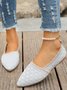 Casual Plain Slip On Flat Heel Shallow Shoes