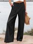 Casual Striped Long Zipper Buckle Pant