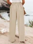 Casual Striped Long Zipper Buckle Pant