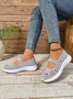 Casual Floral Slip On Flat Heel Shallow Shoes Embroidery