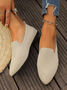 Casual Plain Slip On Flat Heel Shallow Shoes