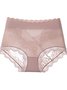 Lace ice high waisted breathable women's underwear