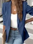 Women's Plain Regular Loose Blazer