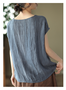 Crew Neck Short Sleeve Plain Regular Loose Shirt For Women