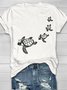 Casual Turtle Crew Neck Short Sleeve T-shirt