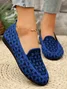 Casual Ethnic Slip On Flat Heel Shallow Shoes