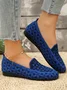 Casual Ethnic Slip On Flat Heel Shallow Shoes