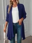 Women's Plain Regular Loose Kimono